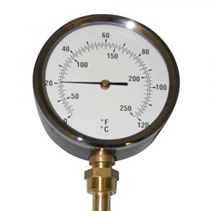 100mm Dial Temperature Gauge (0-120°C)